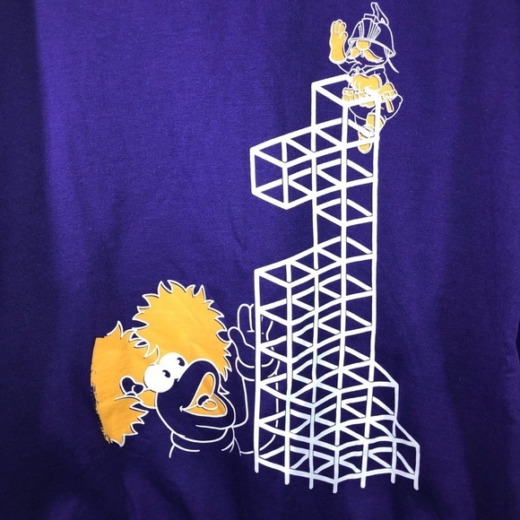 FRAGGLE ROCK Jim Henson Crewneck Pullover Sweatshirt Purple Sz L - Picture 2 of 4